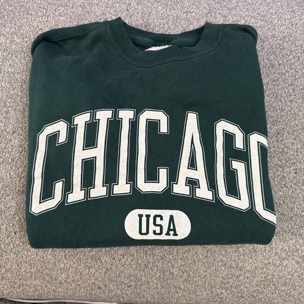 Abercrombie & Fitch Dark Green Sweatshirt